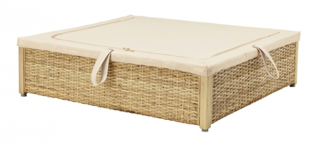 Úložný box pod postel Römskog z pleteného ratanu, 65 x 70 cm, Ikea, www.ikea.cz
