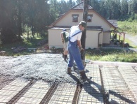 Betonování stropu