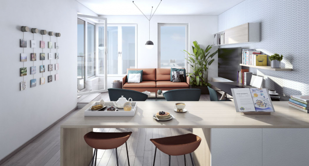2. etapa projektu Čtvrť Emila Kolbena (Zdroj: Skanska Reality)