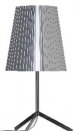 Stolní lampa Tria (Lucis) z kolekce Crystal Light, kovové pláty spojené k sobě vrstvou polymeru v tloušťce jednoho a půl milimetru, LUCIS.