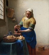 Jan Vermeer: Dívka nalévající mléko. Zdroj: Eclecticlight.co