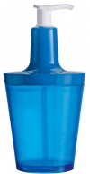 Zásobník na mýdlo Flow (Koziol), plast, 8,8 x 8,8 x 17,7 cm, cena 316 Kč, www.koziol.cz