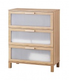 Komoda Aneboda včetně bezpečnostního pásku pro upevnění na stěnu, rozměr 80 x 40 x 100 cm. Cena 1 490 Kč, IKEA