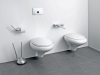 Závěsný klozet 15 690 Kč, WC sedátko 5 990 Kč, závěsný bidet 12 604 Kč, bidetový poklop 3 220 Kč.
