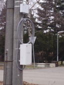 Krabice na elektriku čeká na připojení do sítě