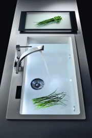 Nanogranitový dřez Vero (SCHOCK) s volitelným LED osvětlením, cena 11 880 Kč, SUITE