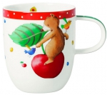 Porcelánové nádobí Kiddy Bears (Villeroy &amp; Boch), hrnek cena 450 Kč, miska na cereálie cena 450 Kč, www.luxurytable.cz