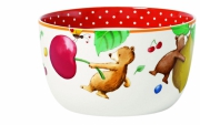 Porcelánové nádobí Kiddy Bears (Villeroy &amp; Boch), hrnek cena 450 Kč, miska na cereálie cena 450 Kč, www.luxurytable.cz