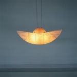 Závěsné svítidlo z hedvábného papíru (Maximilian), zdroj 2x 60 W, 100 x 26 x hl. 70-150 cm, cena 17 784 Kč, MEINDESIGN