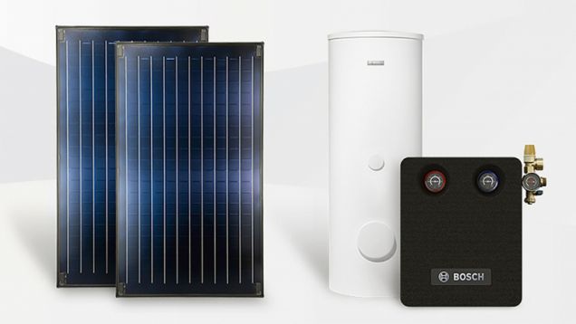 Solární paket Standard FKC je efektivní systémové řešení – kombinace plynový kotel a solární vytápění a ohřev vody. Díky integrovanému algoritmu SolarInside a správné regulaci dochází u celého paketu k navýšení průměrné roční úspory (cca 60 % při solárním ohřevu teplé vody) o dalších 15 % (BOSCH)