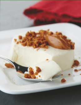 Pannacotta s vanilkou a drobenkou Biscoff