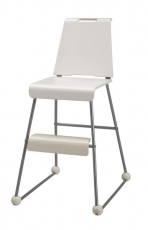 Vysoká židlička Gazel, ocel, polypropylenový plast, syntetická guma, 81 x 42 x 53,5 cm, hl. sedáku 30 cm, cena 799 Kč, IKEA
