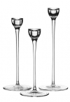 Svícen Blomster (Ikea), čiré sklo, cena 299 Kč/3 ks, IKEA