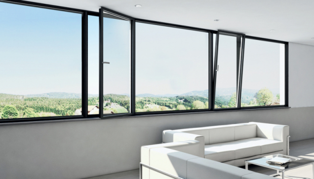 iF Design Award 2019 v kategorii Produkt: Panoramatický okenní systém Schüco AWS 75 PD.SI v čistém designu lícujících profilů (Zdroj: Schüco)