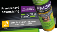 Nová PUR pěna illbruck FM365 je univerzální produkt určený pro široké spektrum stavebních činností. Dóza je naplněna polyuretanovou hmotou na množství 540 ml, reálná kapacita je však neuvěřitelných 750 ml