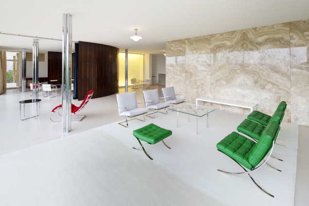 Vila Tugendhat, hlavní obývací místnost (Foto: RAKO, Tomáš Dittrich)