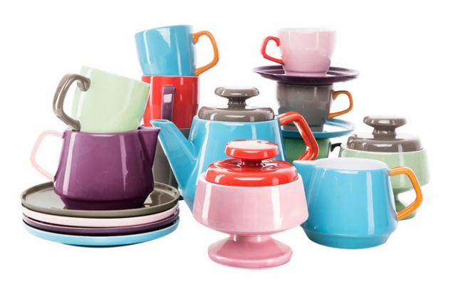 Kolekce snídaňového porcelánu Pop, lze koupit i jednotlivě, design Ann-Carin Wiktorsson, Sagaform, cena od 395 Kč, www.bonami.cz