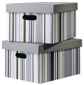 Papírové úložné boxy, cena 199 Kč, www.kika.cz