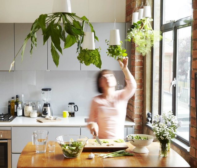 Keramické květináče Sky Planter (Boskke), ve třech velikostech, www.buydesign.cz