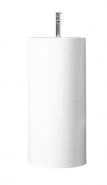 Elegancí a jednoduchou krásou zaujme umyvadlo WT.RX (ALAPE). Je ze smaltované oceli, průměr umyvadla 40 cm, cena 41 365 Kč, TIZZIO