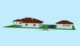 Celková užitná plocha obou domků bude mít dohromady 193 metrů čtverečních