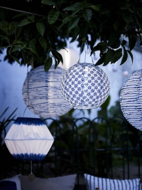 Solární závěsná lampa LED z kolekce Solvinden, různé průměry, www.ikea.cz