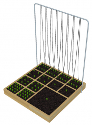 Na přelomu 70. a 80. let minulého století přišel Američan Mel Bartolomew s konceptem Square Foot Garden.