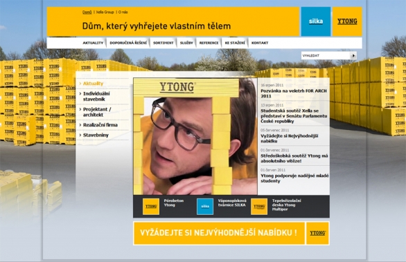 Web YTONG.cz v novém kabátě
