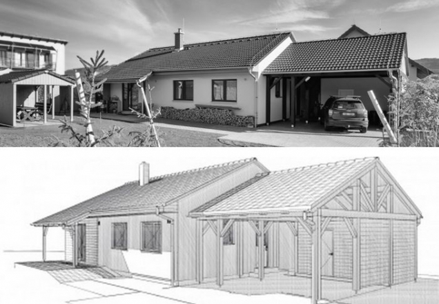 Dřevostavba s duší umělce - studie (Foto: Jan Homola)