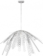 Závěsné svítidlo Crazy malá, materiál perforované pružiny z lakovaného kovu, zdroj osvětlení 1x halogenová žárovka 75 W, cena 5 600 Kč, RENDL LIGHT STUDIO