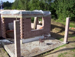  Terasa v obytném podlaží s lehátky Living Divani 