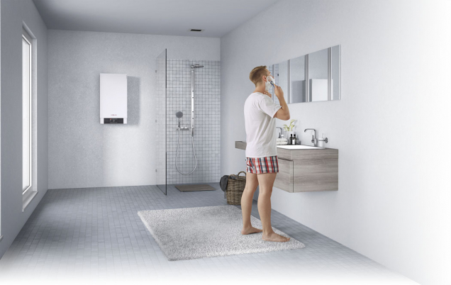Nástěnný plynový kondenzační kotel Vitodens 200 W s komfortní přípravou teplé vody (VIESSMANN)