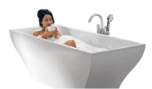 Volně stojící vana La Belle (Villeroy &amp; Boch), rozměry 180 x 80 cm, materiál Quaryl, cena 142 500 Kč, KOUPELNY PTÁČEK  