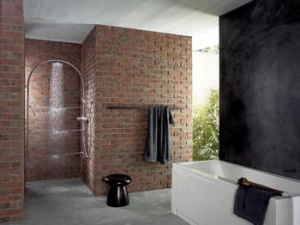 Kompletní sprchová jednotka ShowerArc (Pharo) se skládá z horní talířové sprchy Raindance Air o průměru 180 mm (díky přisávání vzduchu a turbulencím vody vzniká směs vody se vzduchovými bublinkami), ruční sprchy Raindance Air 100, držáku sprchy, sprchové hadice a 6 bočních (vyměnitelných) trysek. Obsahuje instalační jednotku s kombinovaným termostatem, uzavíracím a přepínacím ventilem. Cena (bez DPH) 58 460 Kč, HANSGROHE