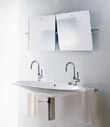 Dvojumyvadlo (WET), šíře 130 cm, materiál umělý kámen, nerezový kryt sifonu, cena 53 890 Kč, AQUA TRADE 