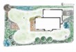  LEGENDA: A - příjezdová cesta ke garáži, B - terasa, C - sezení s pergolou a krbem, D - lavička, E - trávník, 1 svída (Cornus alba), 2 jeřáb (Sorbus), 3 jeřáb (Potentilla fruticosa), 4 smrk (Picea omorika), 5 kdoulovec (Chaenomeles speciosa), 6 ovocné stromy, 7 zlatice (Forsythia sp.), 8 dřín (Cornus mas), 9 jedle (Abies veitchii, 10 šácholán (Magnolia stellata), 11 šeřík (Syringa sp.), 12 vistárie (Wisteria floribunda), 13 hortenzie (Hydrangea směs), 14 javor mléč (Acer platanoides Crimson King), 15 rododendrony a azalky (Rhododendron) 