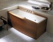  Vana Genesi (Titan bagno) umožňuje ponoření celého těla až po hlavu. 8 masážních a 16 vzduchových trysek, digitální ovládání, rozměr 170 x 85 cm, cena 272 990 Kč bez DPH, AQUA TRADE 