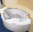  Ve velkoryse pojaté koupelně si můžete dopřát potěšení z koupele ve dvou v akrylátové vaně Portofino (materiál Belatec), cena 71 050 Kč (bez DPH), KOUPELNY POD LETNOU 