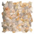  Kamenná mozaika podtrhne rustikální charakter interiéru. Série Boulevard (JASBA), rozměr (mozaika) 30 x 30 cm, cena 9 435 Kč/metr čtvereční, CERAM OBJEKT 