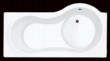 Anatomicky přizpůsobená akrylátová vana Persé, rozměr 160 x 70/84 x 40 cm, cena 8 296 Kč, čelní panel 2 257 Kč, VAGNERPLAST