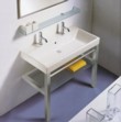  Koupelnový set Zero byl dvakrát oceněn titulem Design Plus. Umyvadlo se vyrábí v šířce 100 cm, cena přibližně 147 000 Kč, LAUFEN 