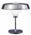  Svítidlo Ro (BBPR, 1962), chromovaný kov a sklo, výška 42 cm, průměr 40 cm, cena 14 330 Kč, SELENE 