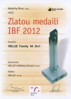 Zlatá medaile - IBF 2012 - HELUZ Family 50 2in1