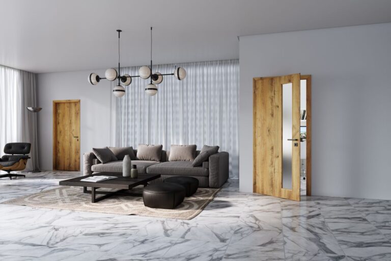 Interiérové dveře SMART plné a SMART 22 s povrchem SOLO STRUKTUR – DUB FOREST. Zdroj SOLODOOR a.s.