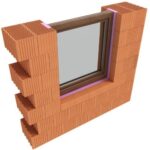 Pro okenní ostění a parapety jsou určeny doplňkové cihly Porotherm